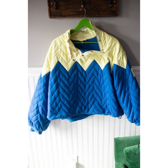 Free People Zig Zag Pullover Jacket Large - Picture 2 of 4